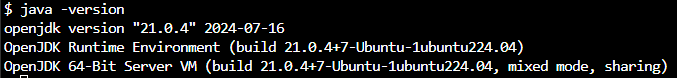 Versão Java