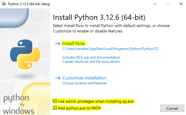 Python instalador